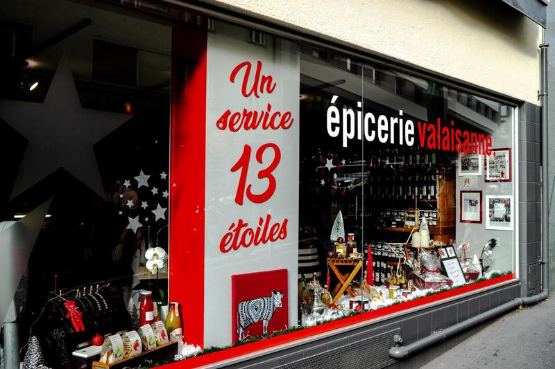L'&eacute;picerie — vitrine et produits valaisans
